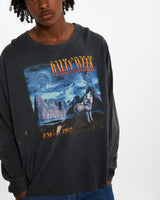 Vintage 1997 Motorcycle Rally Week Long Sleeve Tee <br>L