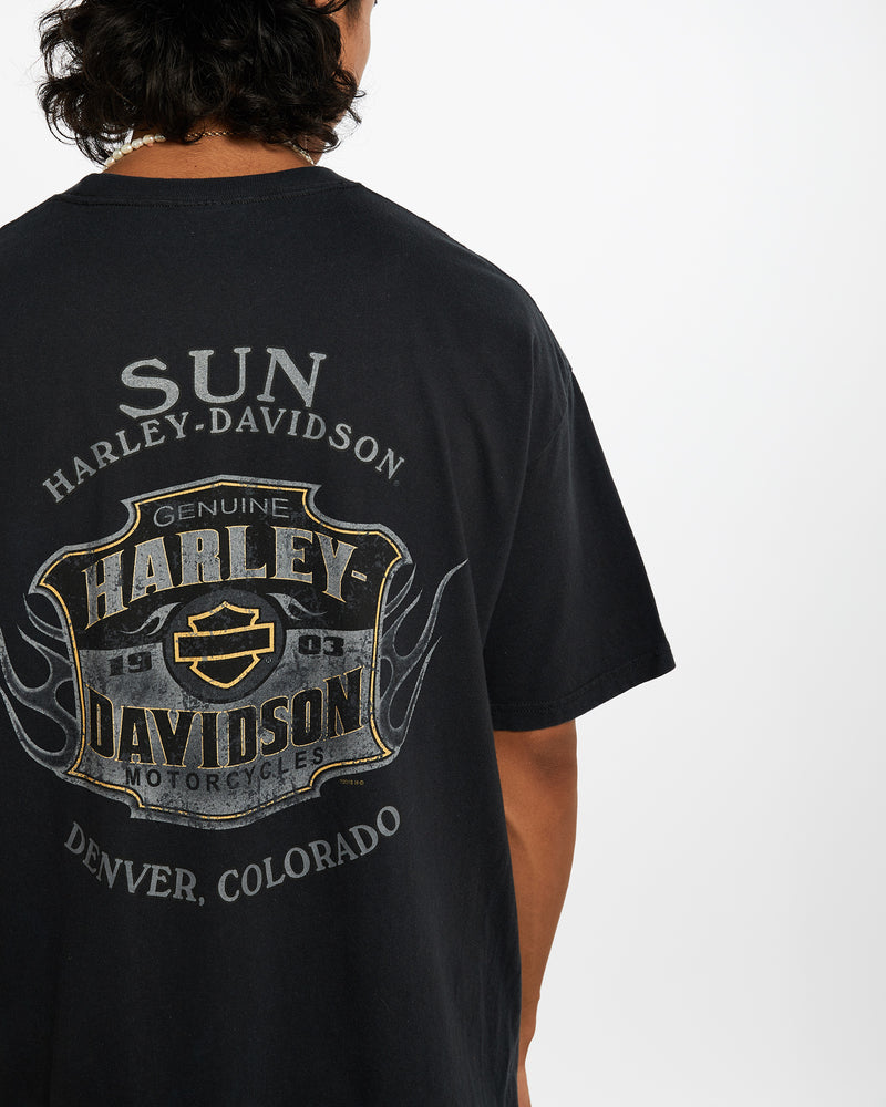 Vintage Harley Davidson Tee <br>L , The Real Deal , newtown, sydney, australia, thrift store, opshop, preloved, secondhand, sustainable, retro, antique, 70s, 80s, 90s, 2000s, 00s, fashion, clothing, streetwear, trendy, garment, style, boutique, store, shop, archive, sale, cheap, best, top