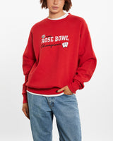 Vintage 90s NCAA Wisconsin Badgers Rose Bowl Sweatshirt <br>M