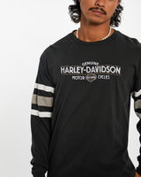 Vintage Harley Davidson Long Sleeve Tee <br>L , The Real Deal , newtown, sydney, australia, thrift store, opshop, preloved, secondhand, sustainable, retro, antique, 70s, 80s, 90s, 2000s, 00s, fashion, clothing, streetwear, trendy, garment, style, boutique, store, shop, archive, sale, cheap, best, top