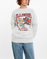 Vintage 90s Illinois Basketball Sweatshirt <br>M