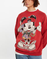 Vintage 90s Disney Mickey Mouse Sweatshirt <br>M , The Real Deal , newtown, sydney, australia, thrift store, opshop, preloved, secondhand, sustainable, retro, antique, 70s, 80s, 90s, 2000s, 00s, fashion, clothing, streetwear, trendy, garment, style, boutique, store, shop, archive, sale, cheap, best, top