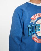 Vintage 1990 MLB Toronto Blue Jays Sweatshirt <br>M , The Real Deal , newtown, sydney, australia, thrift store, opshop, preloved, secondhand, sustainable, retro, antique, 70s, 80s, 90s, 2000s, 00s, fashion, clothing, streetwear, trendy, garment, style, boutique, store, shop, archive, sale, cheap, best, top