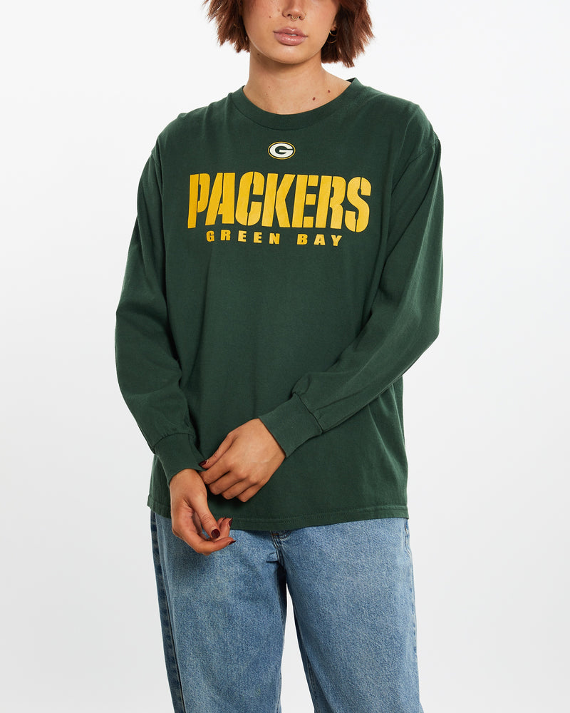 Vintage NFL Green Bay Packers Long Sleeve Tee <br>M , The Real Deal , newtown, sydney, australia, thrift store, opshop, preloved, secondhand, sustainable, retro, antique, 70s, 80s, 90s, 2000s, 00s, fashion, clothing, streetwear, trendy, garment, style, boutique, store, shop, archive, sale, cheap, best, top