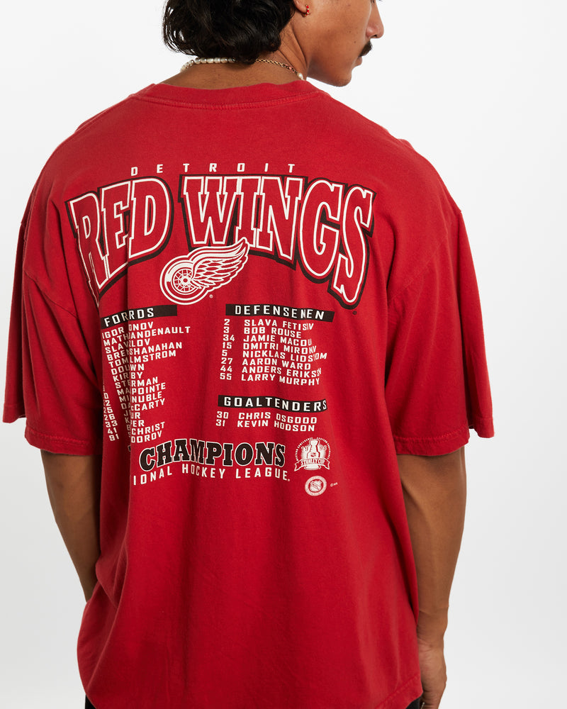 Vintage 1998 NHL Detroit Red Wings Champions Tee <br>XL , The Real Deal , newtown, sydney, australia, thrift store, opshop, preloved, secondhand, sustainable, retro, antique, 70s, 80s, 90s, 2000s, 00s, fashion, clothing, streetwear, trendy, garment, style, boutique, store, shop, archive, sale, cheap, best, top