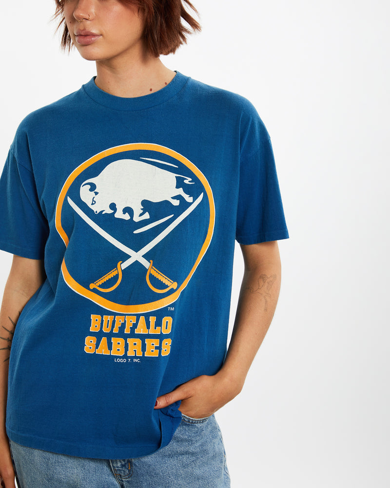 Vintage 90s NHL Buffalo Sabres Tee <br>M , The Real Deal , newtown, sydney, australia, thrift store, opshop, preloved, secondhand, sustainable, retro, antique, 70s, 80s, 90s, 2000s, 00s, fashion, clothing, streetwear, trendy, garment, style, boutique, store, shop, archive, sale, cheap, best, top