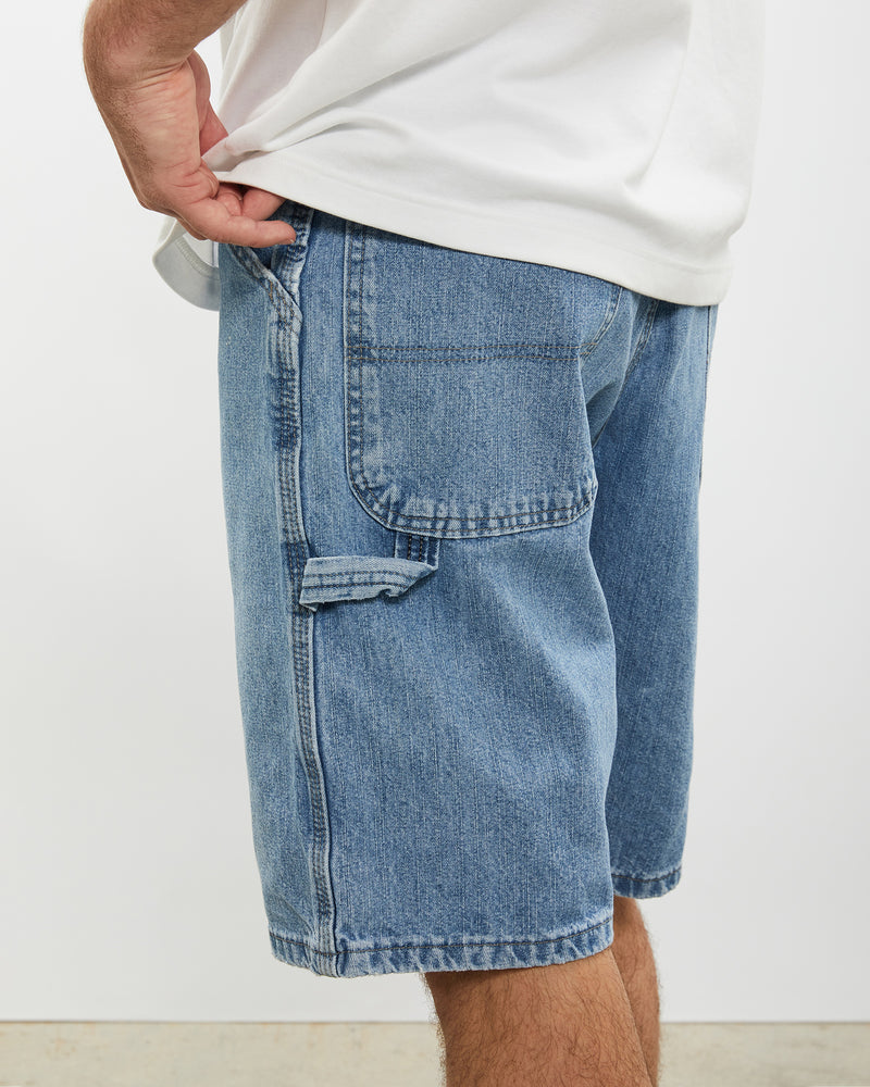 Vintage Wrangler Denim Carpenter Shorts <br>32" , The Real Deal , newtown, sydney, australia, thrift store, opshop, preloved, secondhand, sustainable, retro, antique, 70s, 80s, 90s, 2000s, 00s, fashion, clothing, streetwear, trendy, garment, style, boutique, store, shop, archive, sale, cheap, best, top