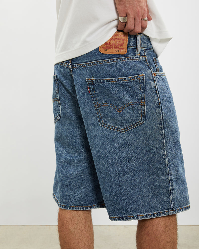 Vintage Levi's Denim Shorts <br>34" , The Real Deal , newtown, sydney, australia, thrift store, opshop, preloved, secondhand, sustainable, retro, antique, 70s, 80s, 90s, 2000s, 00s, fashion, clothing, streetwear, trendy, garment, style, boutique, store, shop, archive, sale, cheap, best, top