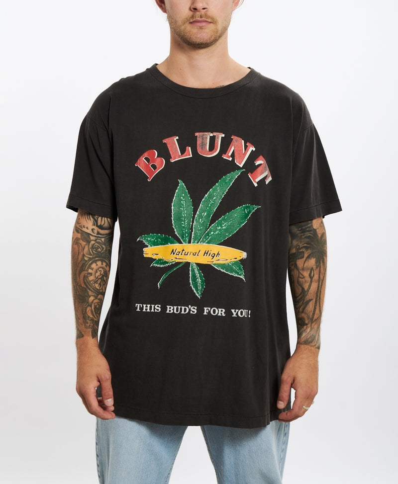 Vintage 90s Blunt 'Natural High' Tee <br>XL