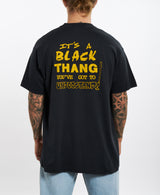 Vintage 90s Nelson Mandela 'It's A Black Thang' Tee <br> , The Real Deal , newtown, sydney, australia, thrift store, opshop, preloved, secondhand, sustainable, retro, antique, 70s, 80s, 90s, 2000s, 00s, fashion, clothing, streetwear, trendy, garment, style, boutique, store, shop, archive, sale, cheap, best, top