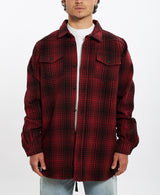 Off-White FW15 Wool Tartan Button Up Shirt<br>L , The Real Deal , newtown, sydney, australia, thrift store, opshop, preloved, secondhand, sustainable, retro, antique, 70s, 80s, 90s, 2000s, 00s, fashion, clothing, streetwear, trendy, garment, style, boutique, store, shop, archive, sale, cheap, best, top