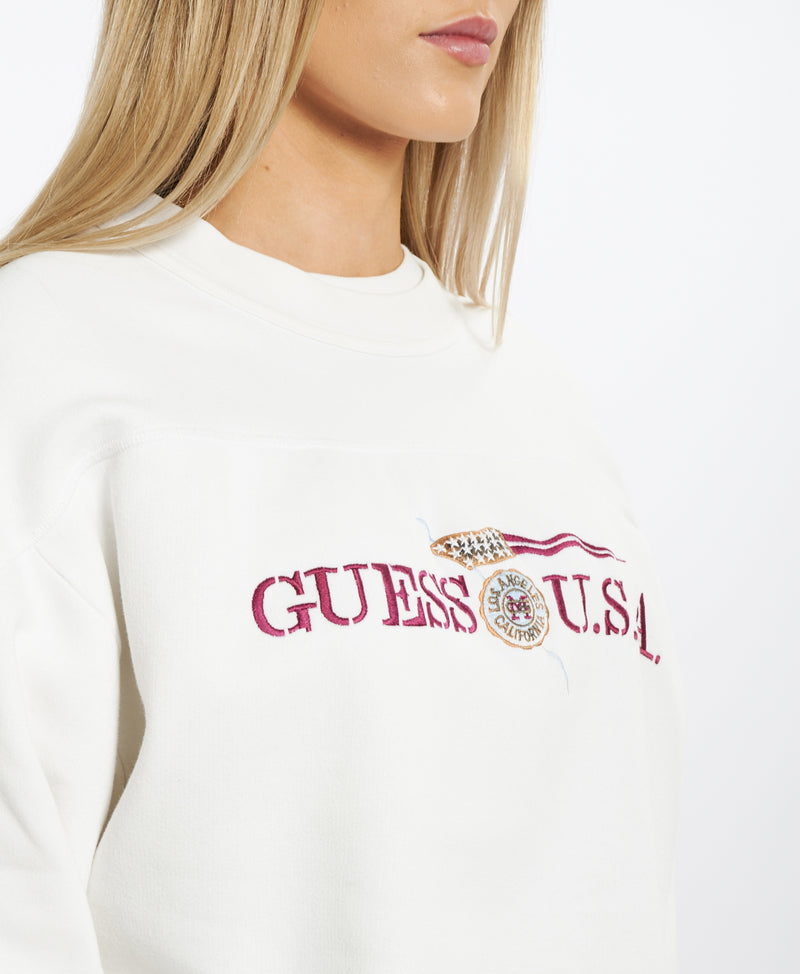 Vintage 90s Guess USA Sweatshirt <br>S , The Real Deal , newtown, sydney, australia, thrift store, opshop, preloved, secondhand, sustainable, retro, antique, 70s, 80s, 90s, 2000s, 00s, fashion, clothing, streetwear, trendy, garment, style, boutique, store, shop, archive, sale, cheap, best, top