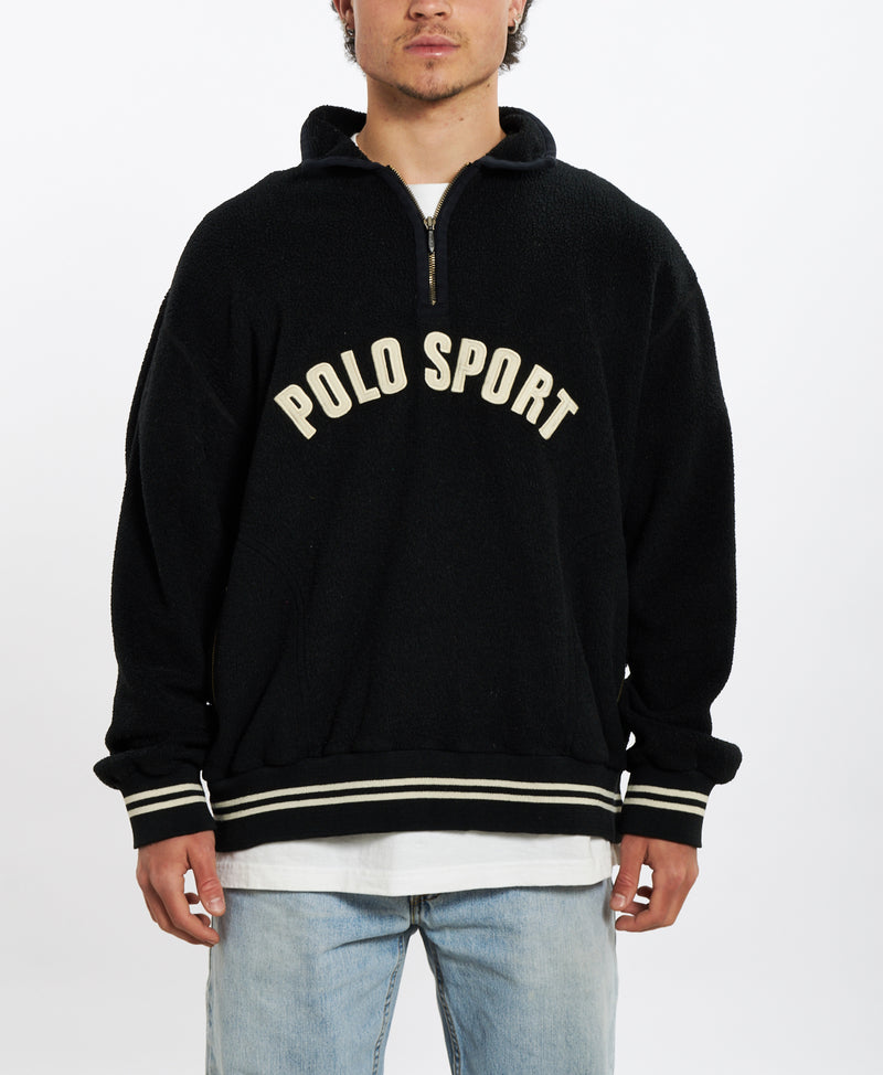 Vintage 90s Polo Sport Quarter Zip Sweatshirt <br>L