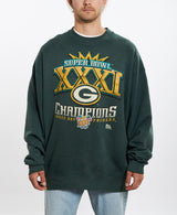 Vintage 90s Super Bowl Green Bay Packers Sweatshirt <br>XXL