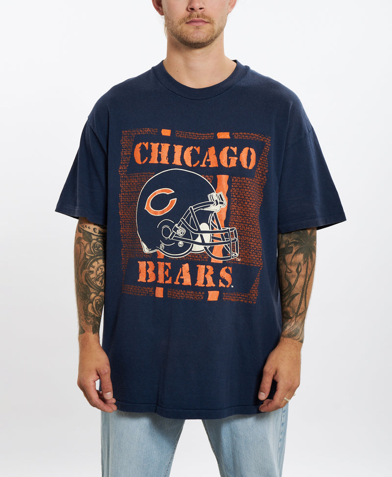 Vintage 90s Chicago Bears Tee <br>XL , The Real Deal , newtown, sydney, australia, thrift store, opshop, preloved, secondhand, sustainable, retro, antique, 70s, 80s, 90s, 2000s, 00s, fashion, clothing, streetwear, trendy, garment, style, boutique, store, shop, archive, sale, cheap, best, top