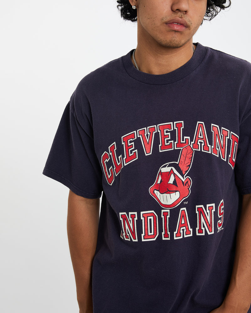 Vintage 1994 MLB Cleveland Indians Tee <br>L , The Real Deal , newtown, sydney, australia, thrift store, opshop, preloved, secondhand, sustainable, retro, antique, 70s, 80s, 90s, 2000s, 00s, fashion, clothing, streetwear, trendy, garment, style, boutique, store, shop, archive, sale, cheap, best, top