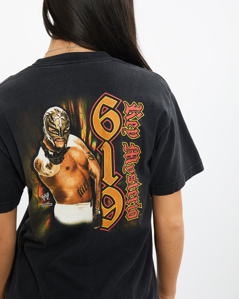 Vintage WWE Rey Mysterio Wrestling Tee <br>S , The Real Deal , newtown, sydney, australia, thrift store, opshop, preloved, secondhand, sustainable, retro, antique, 70s, 80s, 90s, 2000s, 00s, fashion, clothing, streetwear, trendy, garment, style, boutique, store, shop, archive, sale, cheap, best, top