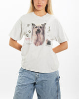 Vintage Yorkshire Terrier Dog Tee <br>M , The Real Deal , newtown, sydney, australia, thrift store, opshop, preloved, secondhand, sustainable, retro, antique, 70s, 80s, 90s, 2000s, 00s, fashion, clothing, streetwear, trendy, garment, style, boutique, store, shop, archive, sale, cheap, best, top