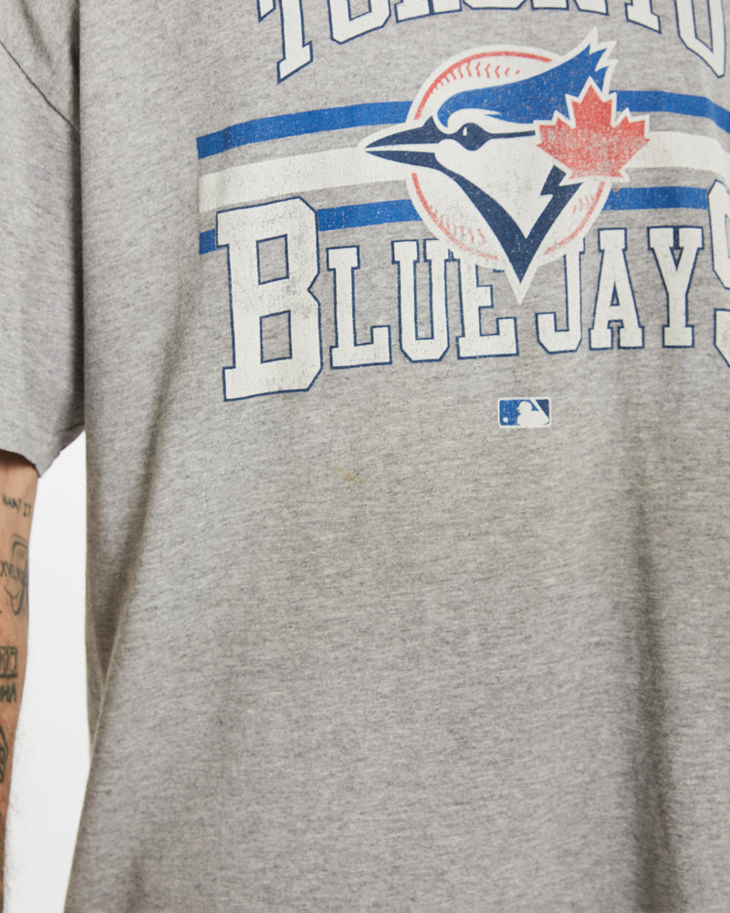 Vintage MLB Toronto Blue Jays Tee <br>L , The Real Deal , newtown, sydney, australia, thrift store, opshop, preloved, secondhand, sustainable, retro, antique, 70s, 80s, 90s, 2000s, 00s, fashion, clothing, streetwear, trendy, garment, style, boutique, store, shop, archive, sale, cheap, best, top