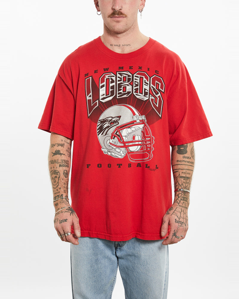 Vintage New Mexico Lobos Football Tee <br>L