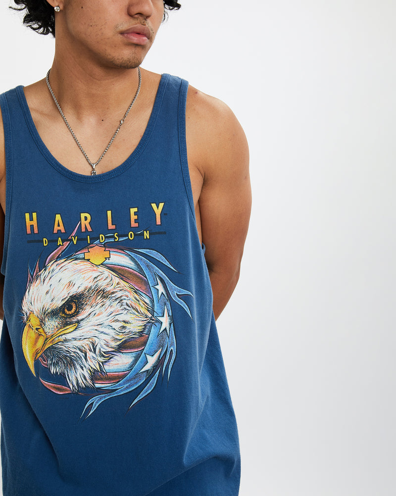 Vintage 1995 Harley Davidson Tank <br>L , The Real Deal , newtown, sydney, australia, thrift store, opshop, preloved, secondhand, sustainable, retro, antique, 70s, 80s, 90s, 2000s, 00s, fashion, clothing, streetwear, trendy, garment, style, boutique, store, shop, archive, sale, cheap, best, top