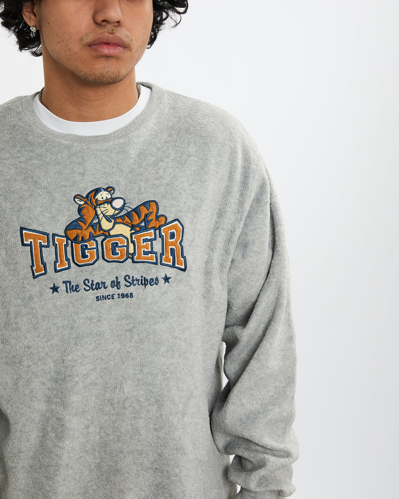 Vintage Disney Winnie The Pooh Tigger Sweatshirt <br>L , The Real Deal , newtown, sydney, australia, thrift store, opshop, preloved, secondhand, sustainable, retro, antique, 70s, 80s, 90s, 2000s, 00s, fashion, clothing, streetwear, trendy, garment, style, boutique, store, shop, archive, sale, cheap, best, top