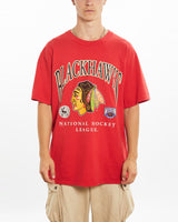 Vintage 90s NHL Chicago Blackhawks Tee <br>L