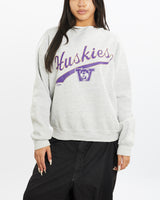 Vintage 90s NCAA Washington Huskies Sweatshirt <br>S , The Real Deal , newtown, sydney, australia, thrift store, opshop, preloved, secondhand, sustainable, retro, antique, 70s, 80s, 90s, 2000s, 00s, fashion, clothing, streetwear, trendy, garment, style, boutique, store, shop, archive, sale, cheap, best, top