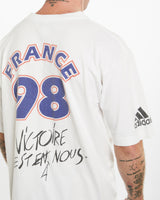 Vintage 1998 Adidas FIFA World Cup 'France' Tee <br>L