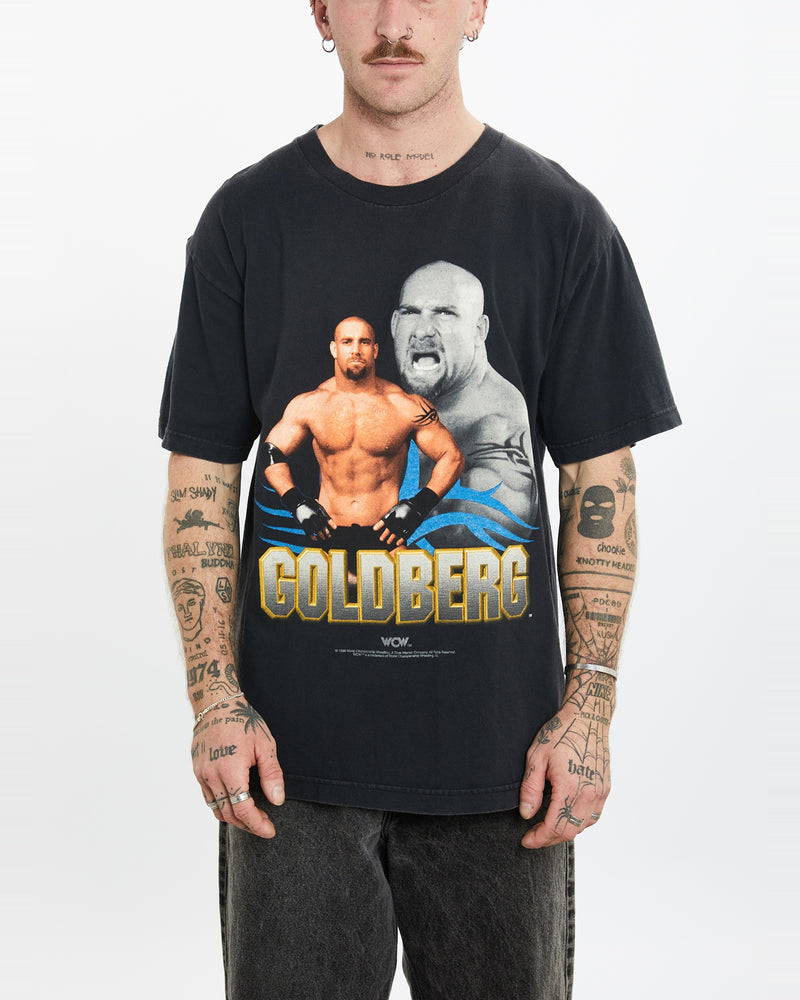 Vintage 1998 WCW Goldberg Wrestling Tee <br>L , The Real Deal , newtown, sydney, australia, thrift store, opshop, preloved, secondhand, sustainable, retro, antique, 70s, 80s, 90s, 2000s, 00s, fashion, clothing, streetwear, trendy, garment, style, boutique, store, shop, archive, sale, cheap, best, top