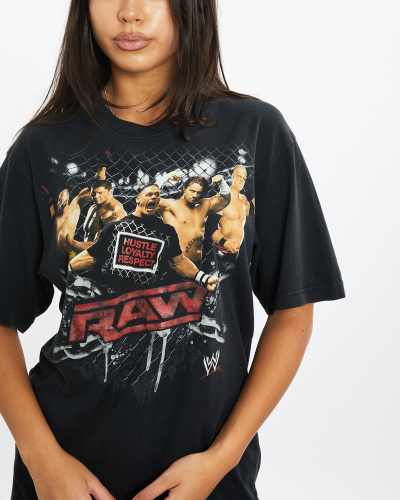 Vintage WWE Raw Wrestling Tee <br>S , The Real Deal , newtown, sydney, australia, thrift store, opshop, preloved, secondhand, sustainable, retro, antique, 70s, 80s, 90s, 2000s, 00s, fashion, clothing, streetwear, trendy, garment, style, boutique, store, shop, archive, sale, cheap, best, top