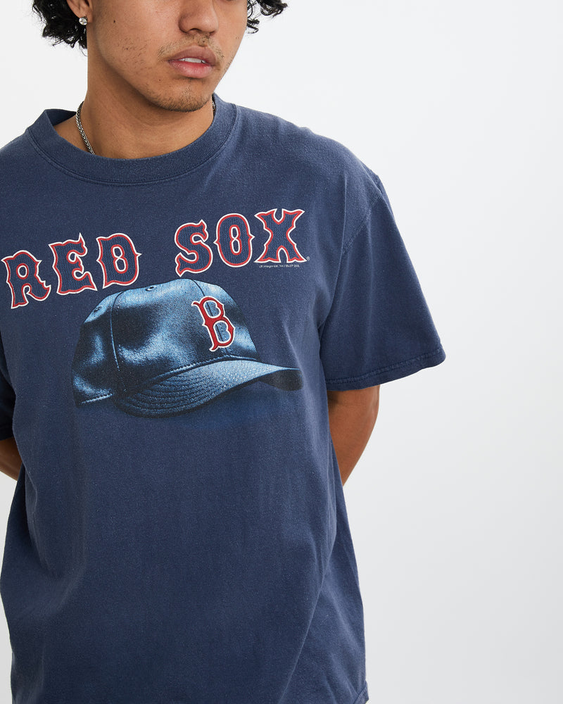 Vintage MLB Boston Red Sox Tee <br>L , The Real Deal , newtown, sydney, australia, thrift store, opshop, preloved, secondhand, sustainable, retro, antique, 70s, 80s, 90s, 2000s, 00s, fashion, clothing, streetwear, trendy, garment, style, boutique, store, shop, archive, sale, cheap, best, top