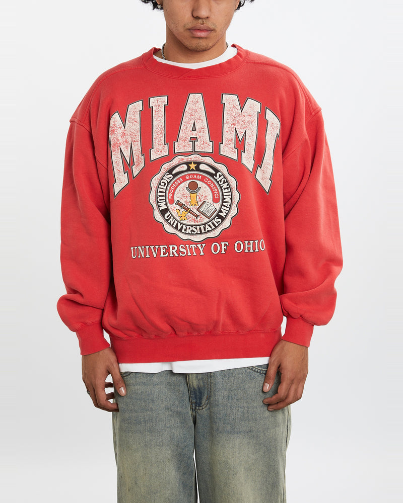 Vintage University of Miami Ohio Sweatshirt <br>L , The Real Deal , newtown, sydney, australia, thrift store, opshop, preloved, secondhand, sustainable, retro, antique, 70s, 80s, 90s, 2000s, 00s, fashion, clothing, streetwear, trendy, garment, style, boutique, store, shop, archive, sale, cheap, best, top