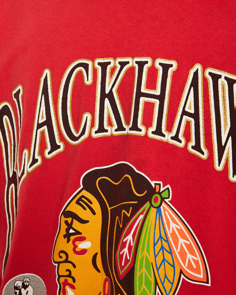 Vintage 90s NHL Chicago Blackhawks Tee <br>L