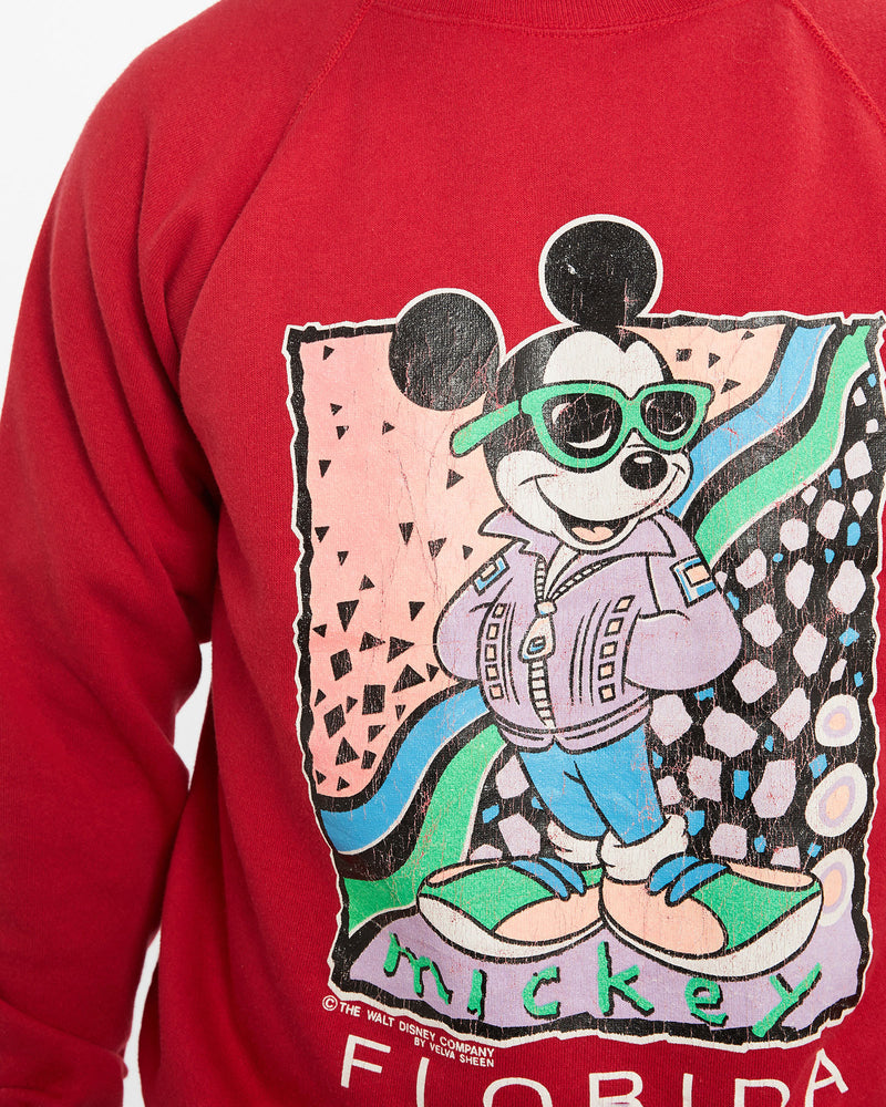 Vintage 80s Disney Mickey Mouse Florida Sweatshirt <br>M , The Real Deal , newtown, sydney, australia, thrift store, opshop, preloved, secondhand, sustainable, retro, antique, 70s, 80s, 90s, 2000s, 00s, fashion, clothing, streetwear, trendy, garment, style, boutique, store, shop, archive, sale, cheap, best, top