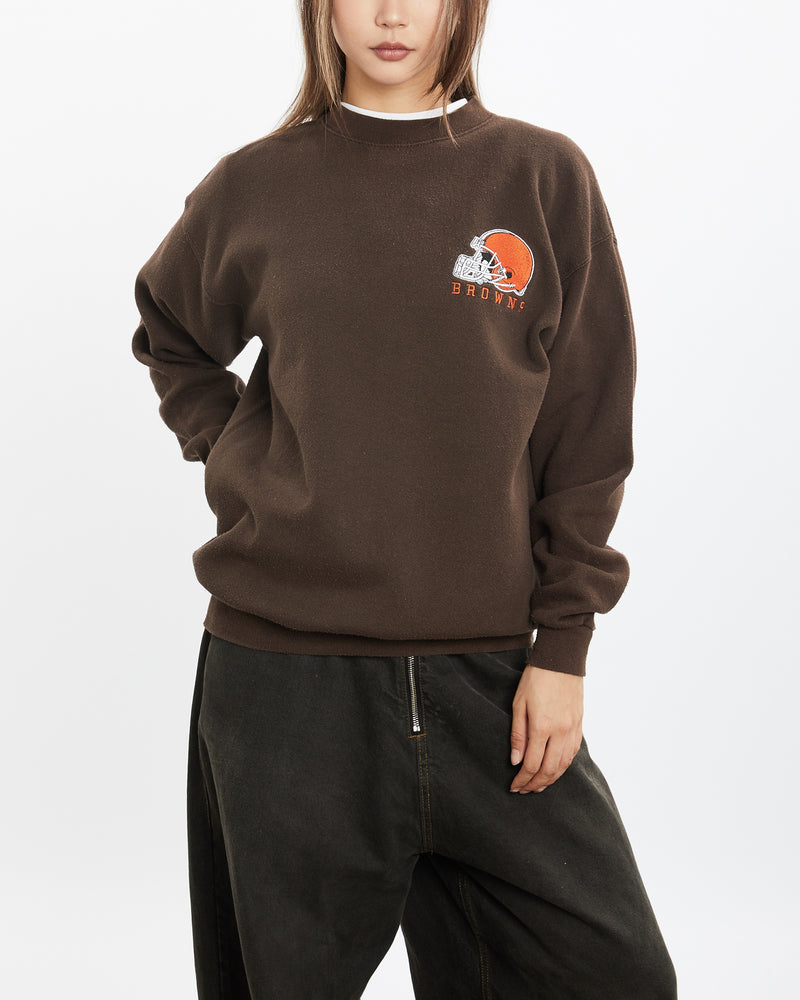 Vintage 90s NFL Cleveland Browns Sweatshirt <br>S , The Real Deal , newtown, sydney, australia, thrift store, opshop, preloved, secondhand, sustainable, retro, antique, 70s, 80s, 90s, 2000s, 00s, fashion, clothing, streetwear, trendy, garment, style, boutique, store, shop, archive, sale, cheap, best, top