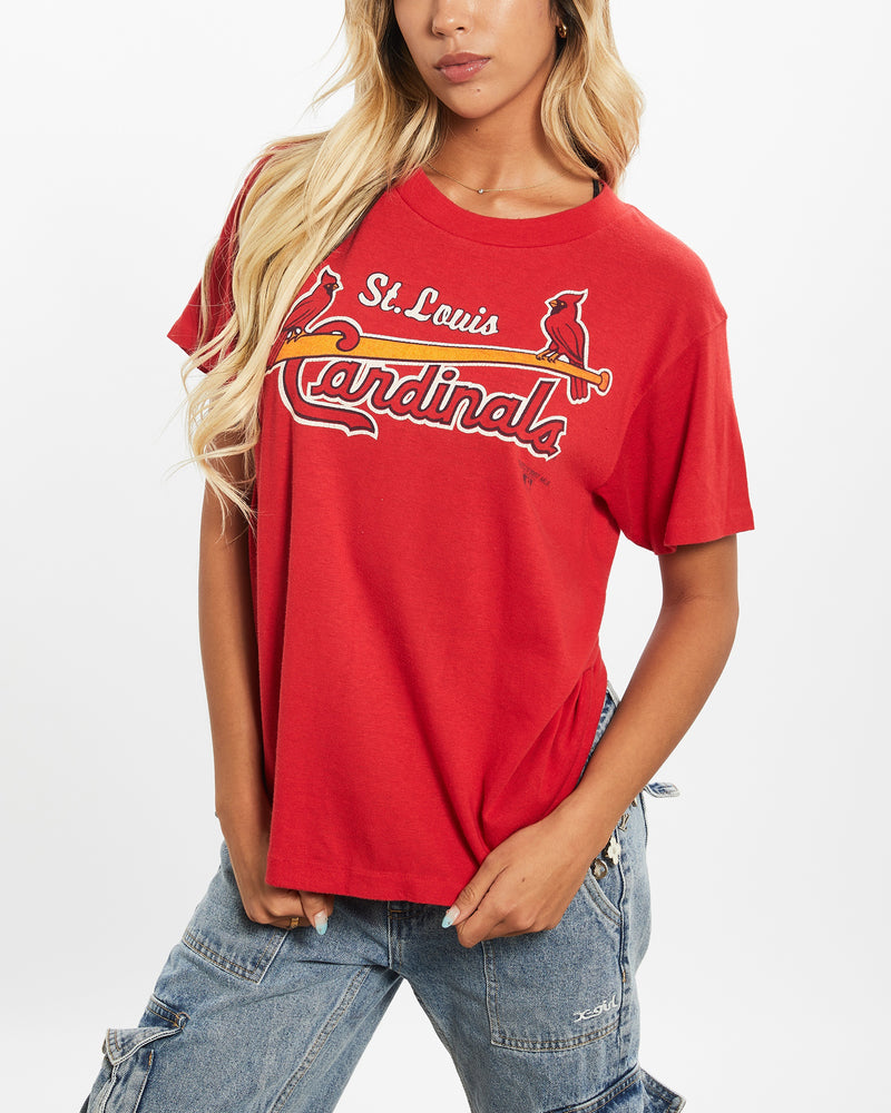 Vintage 1987 MLB St. Louis Cardinals Tee <br>XS , The Real Deal , newtown, sydney, australia, thrift store, opshop, preloved, secondhand, sustainable, retro, antique, 70s, 80s, 90s, 2000s, 00s, fashion, clothing, streetwear, trendy, garment, style, boutique, store, shop, archive, sale, cheap, best, top