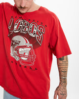 Vintage New Mexico Lobos Football Tee <br>L