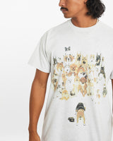 Vintage 90s Dog Portrait Tee <br>M