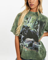 Vintage 90s The Mountain 'Panther' Wildlife Tee <br>XS , The Real Deal , newtown, sydney, australia, thrift store, opshop, preloved, secondhand, sustainable, retro, antique, 70s, 80s, 90s, 2000s, 00s, fashion, clothing, streetwear, trendy, garment, style, boutique, store, shop, archive, sale, cheap, best, top