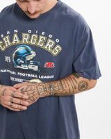 Vintage NFL San Diego Chargers Tee <br>L , The Real Deal , newtown, sydney, australia, thrift store, opshop, preloved, secondhand, sustainable, retro, antique, 70s, 80s, 90s, 2000s, 00s, fashion, clothing, streetwear, trendy, garment, style, boutique, store, shop, archive, sale, cheap, best, top