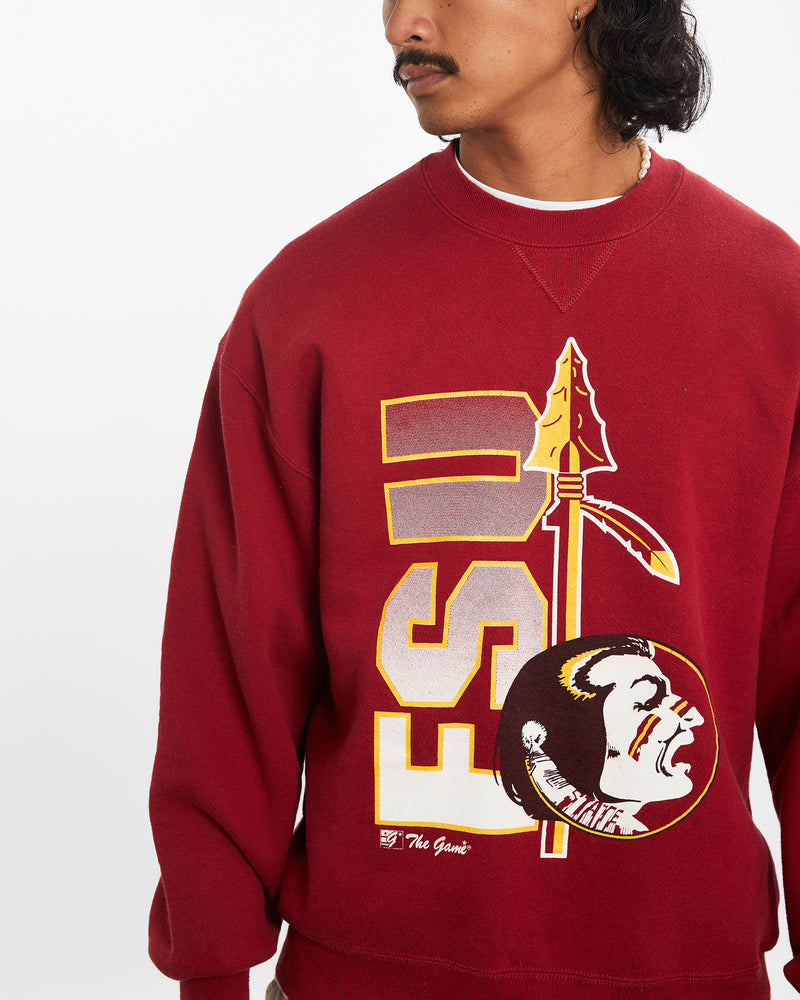 Vintage 90s NCAA Florida State Seminoles Sweatshirt <br>M , The Real Deal , newtown, sydney, australia, thrift store, opshop, preloved, secondhand, sustainable, retro, antique, 70s, 80s, 90s, 2000s, 00s, fashion, clothing, streetwear, trendy, garment, style, boutique, store, shop, archive, sale, cheap, best, top