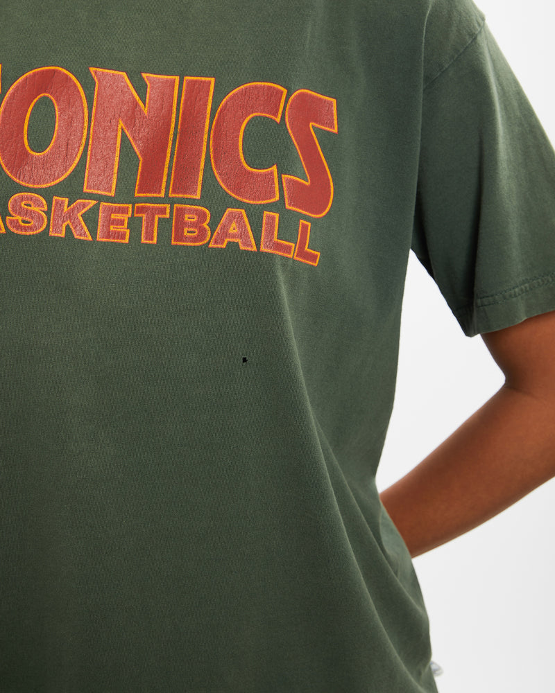 Vintage 90s Champion NBA Seattle Sonics Tee <br>XS