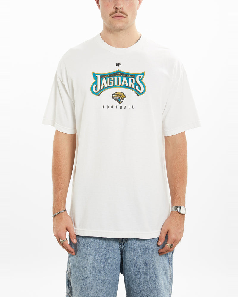 Vintage 90s NFL Jacksonville Jaguars Tee <br>XL , The Real Deal , newtown, sydney, australia, thrift store, opshop, preloved, secondhand, sustainable, retro, antique, 70s, 80s, 90s, 2000s, 00s, fashion, clothing, streetwear, trendy, garment, style, boutique, store, shop, archive, sale, cheap, best, top