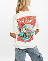 Vintage 90s The Adventures Of Tintin 'The Red Sea Sharks' Tee <br>XS