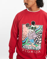 Vintage 80s Disney Mickey Mouse Florida Sweatshirt <br>M , The Real Deal , newtown, sydney, australia, thrift store, opshop, preloved, secondhand, sustainable, retro, antique, 70s, 80s, 90s, 2000s, 00s, fashion, clothing, streetwear, trendy, garment, style, boutique, store, shop, archive, sale, cheap, best, top