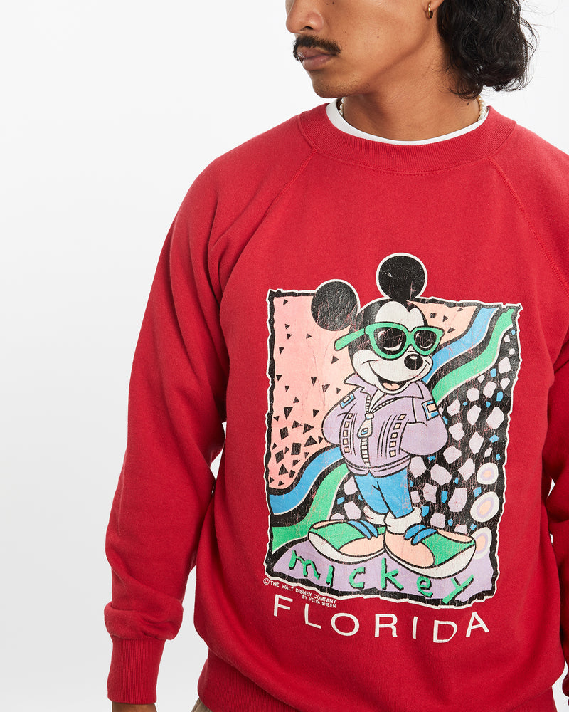 Vintage 80s Disney Mickey Mouse Florida Sweatshirt <br>M