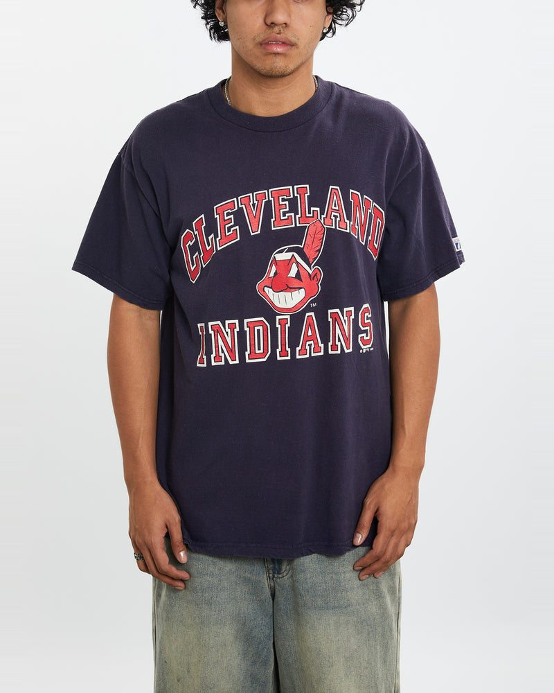 Vintage 1994 MLB Cleveland Indians Tee <br>L , The Real Deal , newtown, sydney, australia, thrift store, opshop, preloved, secondhand, sustainable, retro, antique, 70s, 80s, 90s, 2000s, 00s, fashion, clothing, streetwear, trendy, garment, style, boutique, store, shop, archive, sale, cheap, best, top