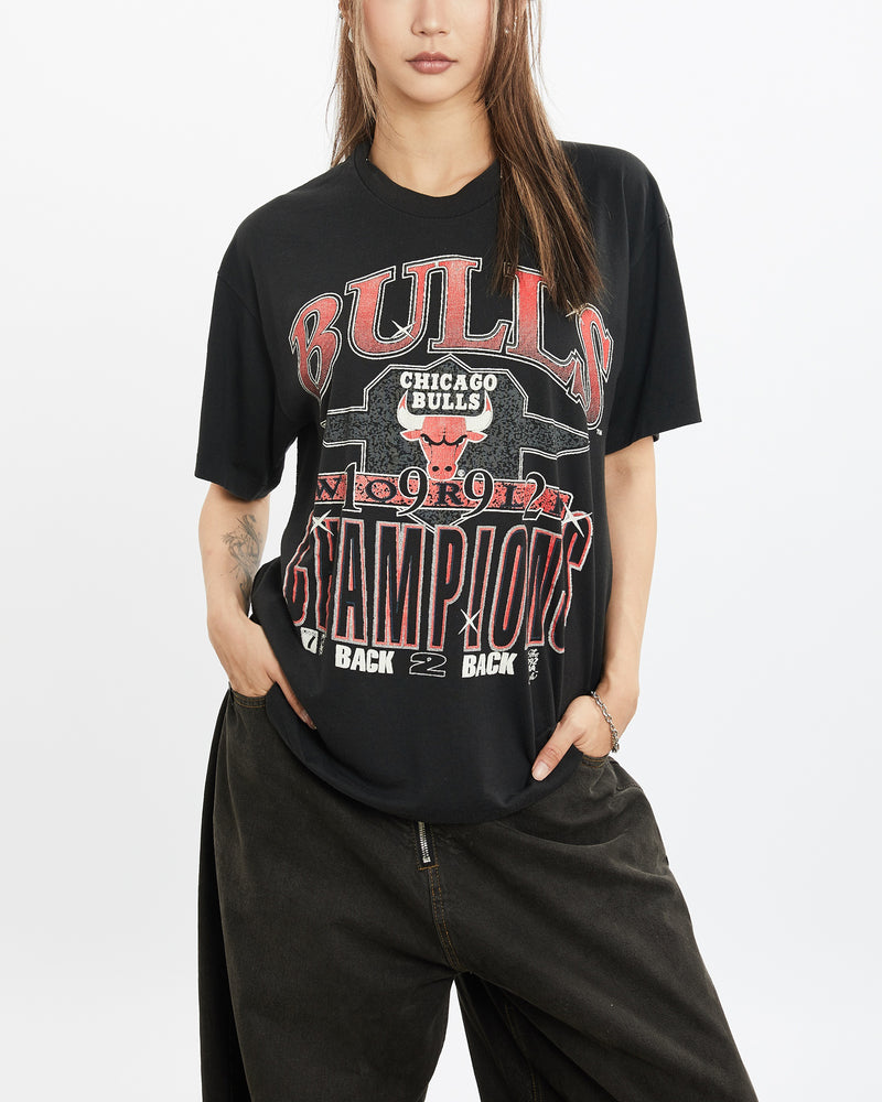 Vintage 1992 NBA Chicago Bulls Back 2 Back Tee <br>S , The Real Deal , newtown, sydney, australia, thrift store, opshop, preloved, secondhand, sustainable, retro, antique, 70s, 80s, 90s, 2000s, 00s, fashion, clothing, streetwear, trendy, garment, style, boutique, store, shop, archive, sale, cheap, best, top