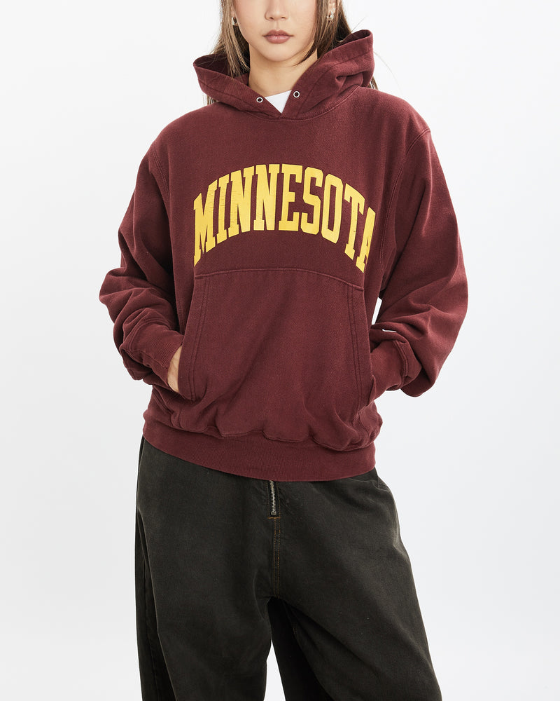 Vintage Champion University of Minnesota Hooded Sweatshirt <br>S , The Real Deal , newtown, sydney, australia, thrift store, opshop, preloved, secondhand, sustainable, retro, antique, 70s, 80s, 90s, 2000s, 00s, fashion, clothing, streetwear, trendy, garment, style, boutique, store, shop, archive, sale, cheap, best, top